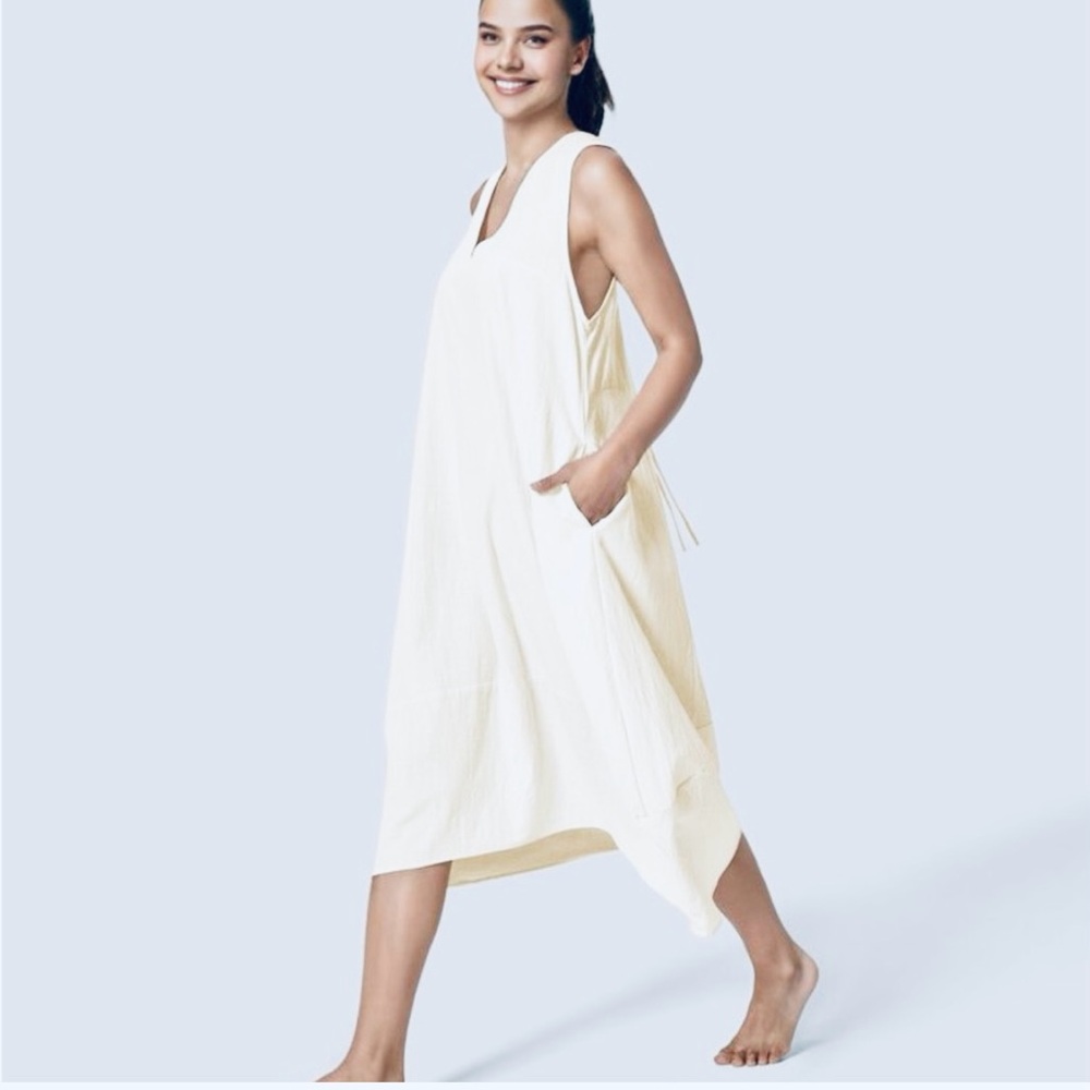 🎉Host Pick🎉HALARA Cream Sleeveless Dress - Picture 10 of 10